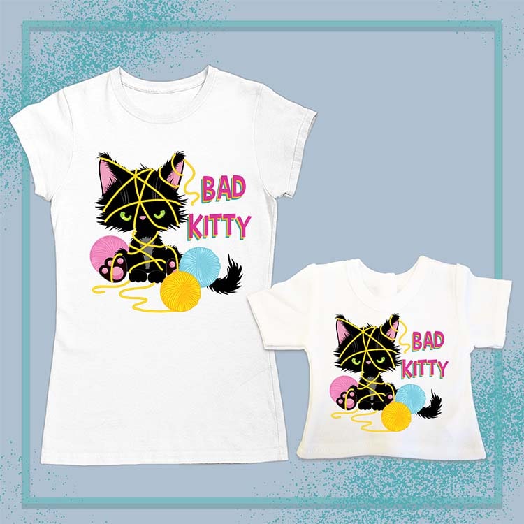 Bad Kitty, Extra Regular Girl's & Doll Shirts