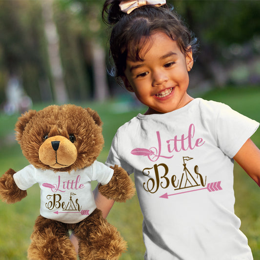 Little Bear Pink, Toddler Teddy Bear Bundle