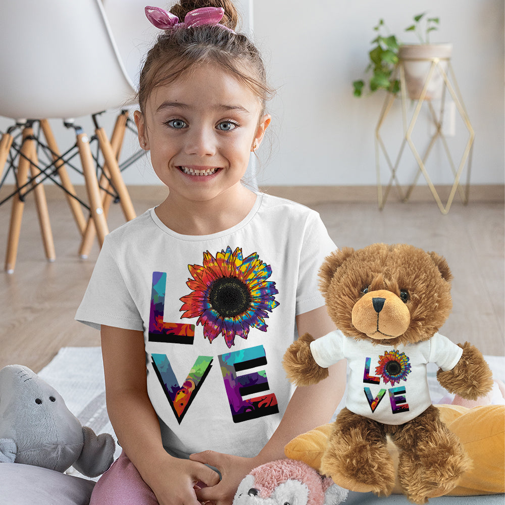 Love Sunflower, Toddler Teddy Bear Bundle