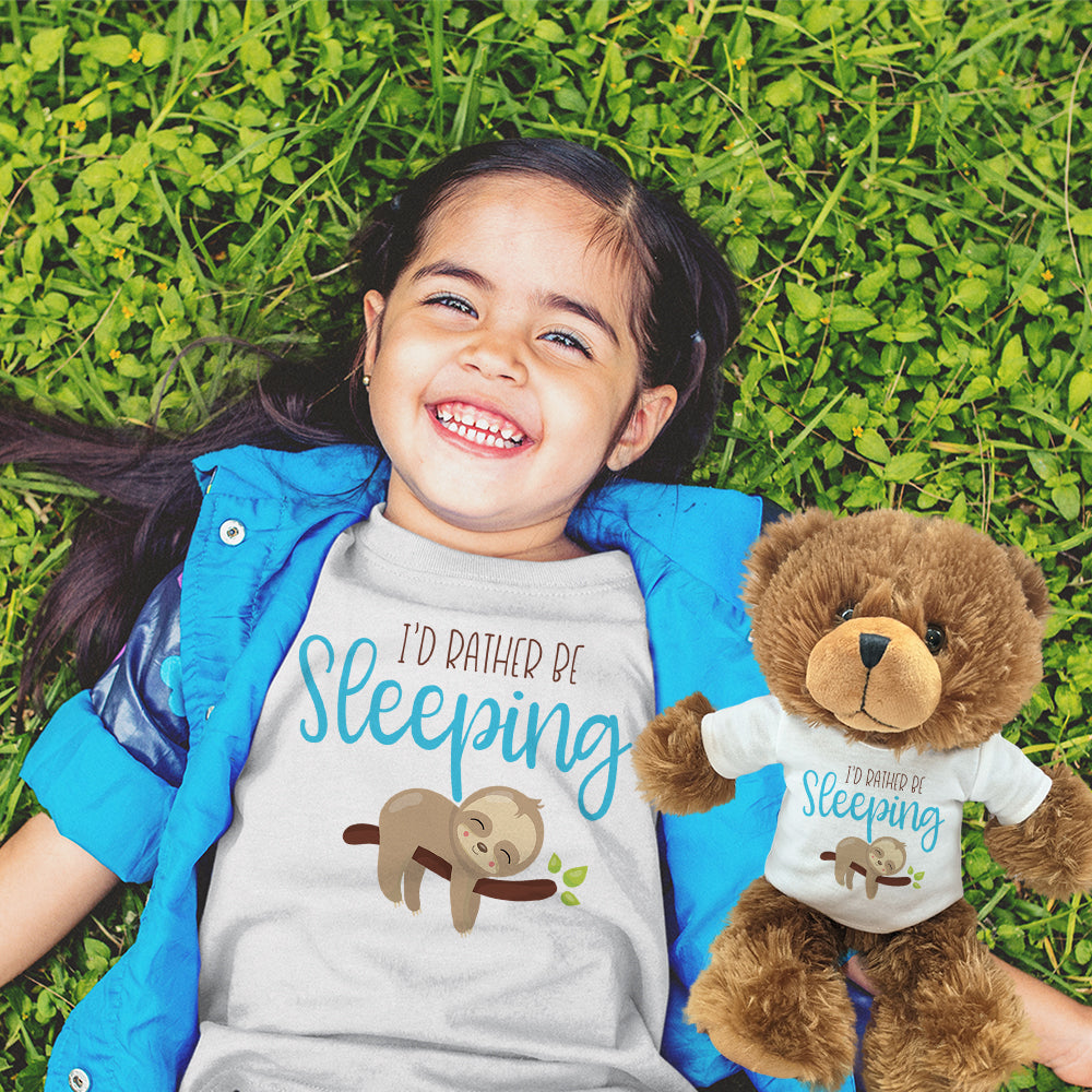 Rather Be Sleeping Sloth, Toddler Teddy Bear Bundle