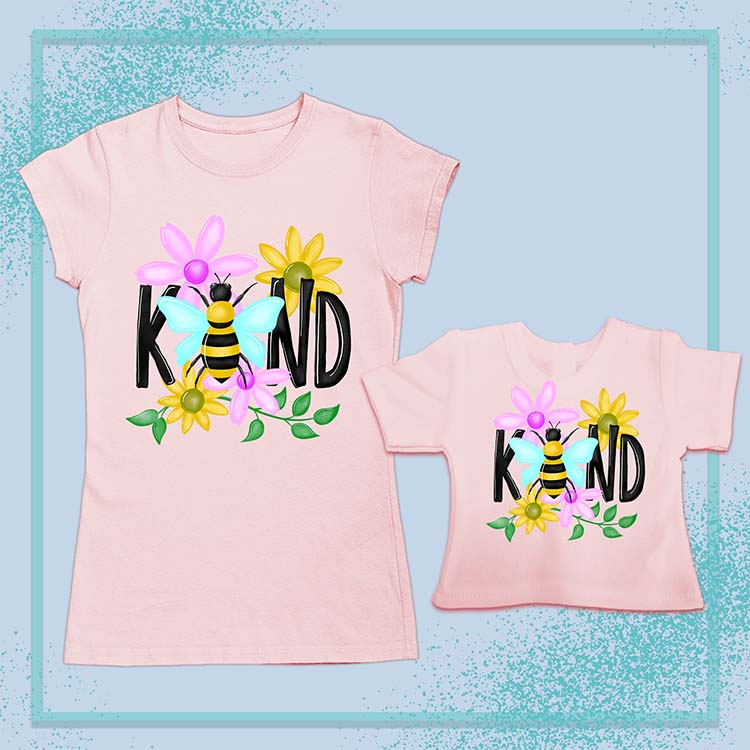 Bee Kind, Extra Regular Girl's & Doll Shirts