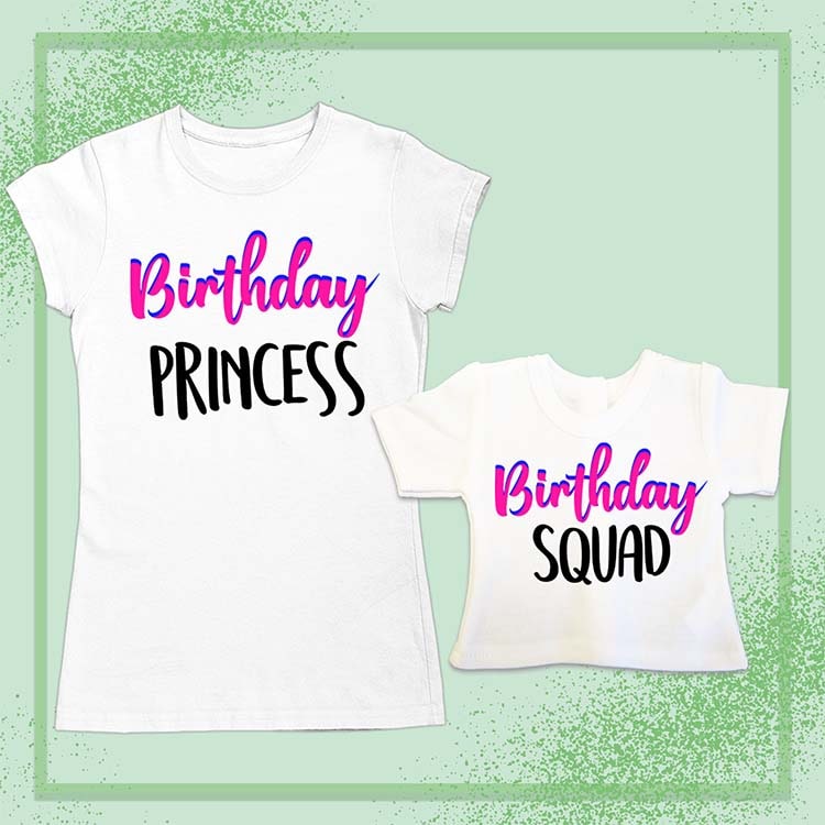 Birthday Princess, 18" Doll Regular Tee Bundle