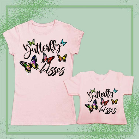 Butterfly Kisses, Extra Regular Girl's & Doll Shirts