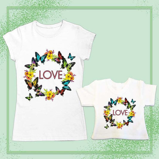 Butterfly Love, Extra Regular Girl's & Doll Shirts