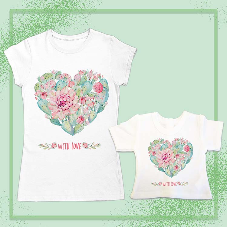 Cactus Heart, 18" Doll Regular Tee Bundle