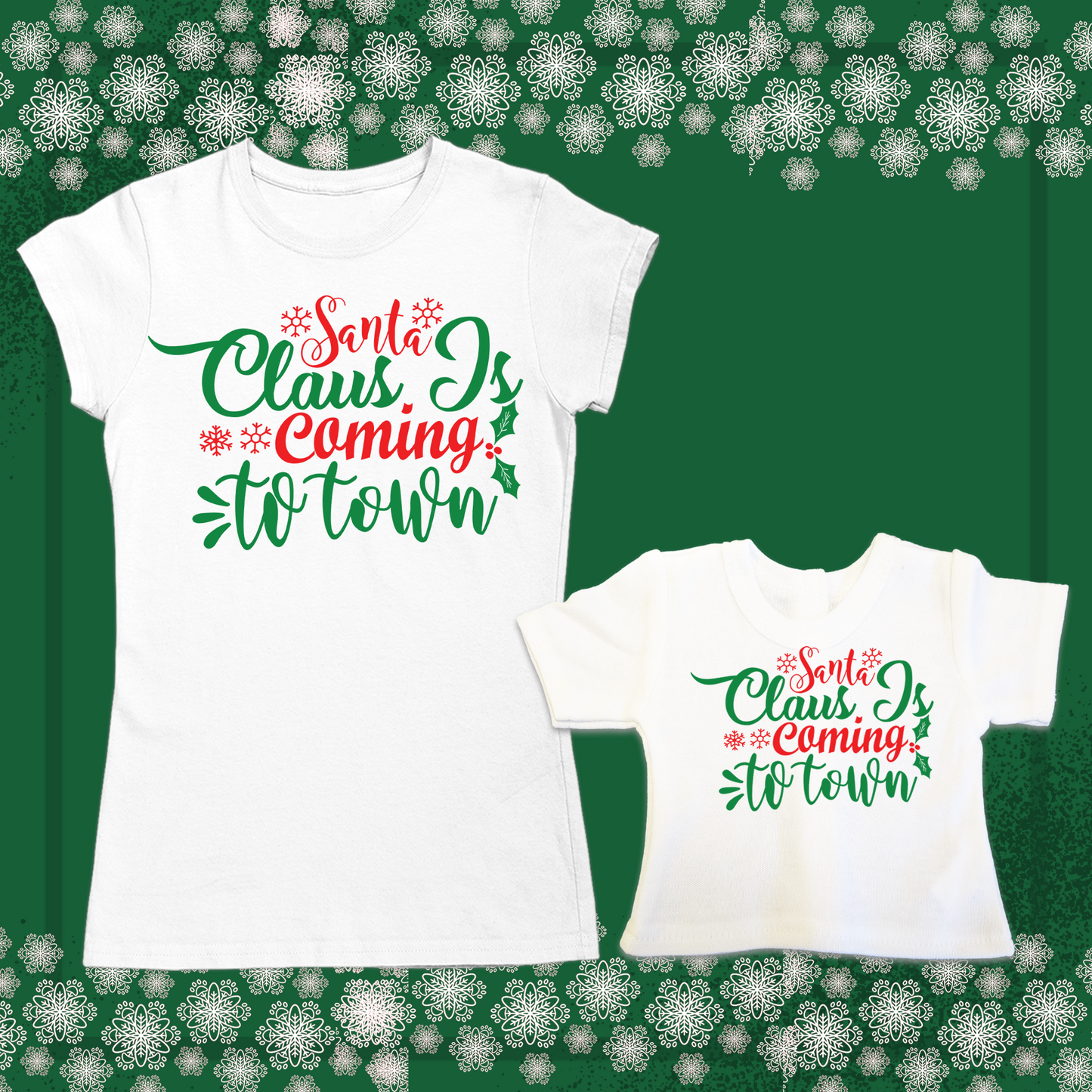 Santa Claus is Coming To Town, 14" Doll Regular Tee Bundle