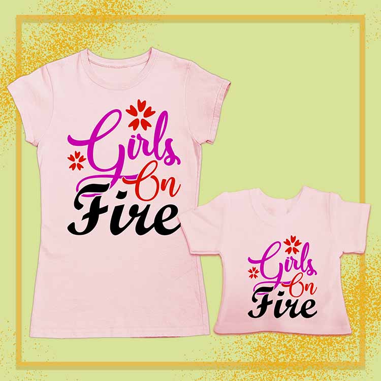 Girls on Fire, Extra Regular Girl's & Doll Shirts