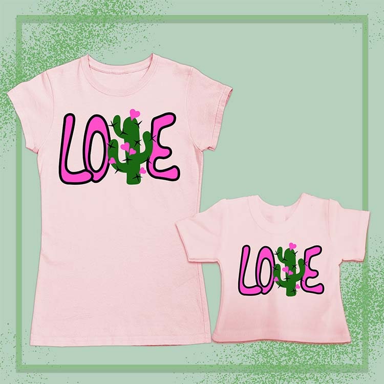 Cacti Love, 18" Doll Regular Tee Bundle