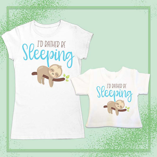 Rather Be Sleeping Sloth, Extra Regular Girl's & Doll Shirts