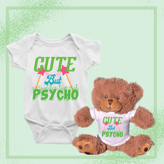 Cute But Psycho, Baby Teddy Bear Bundle